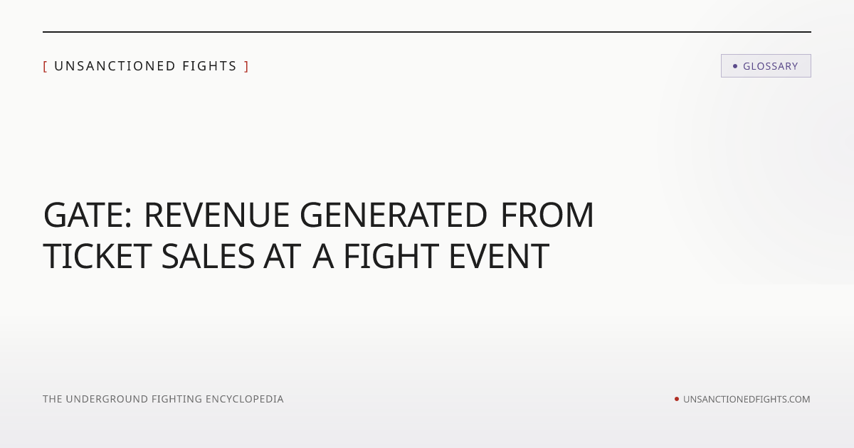 Gate | Unsanctioned Fights