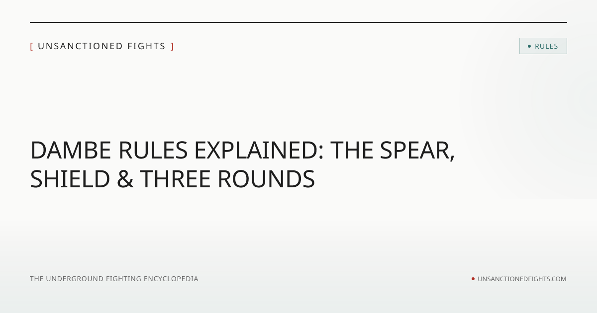 Dambe Rules Explained | Unsanctioned Fights